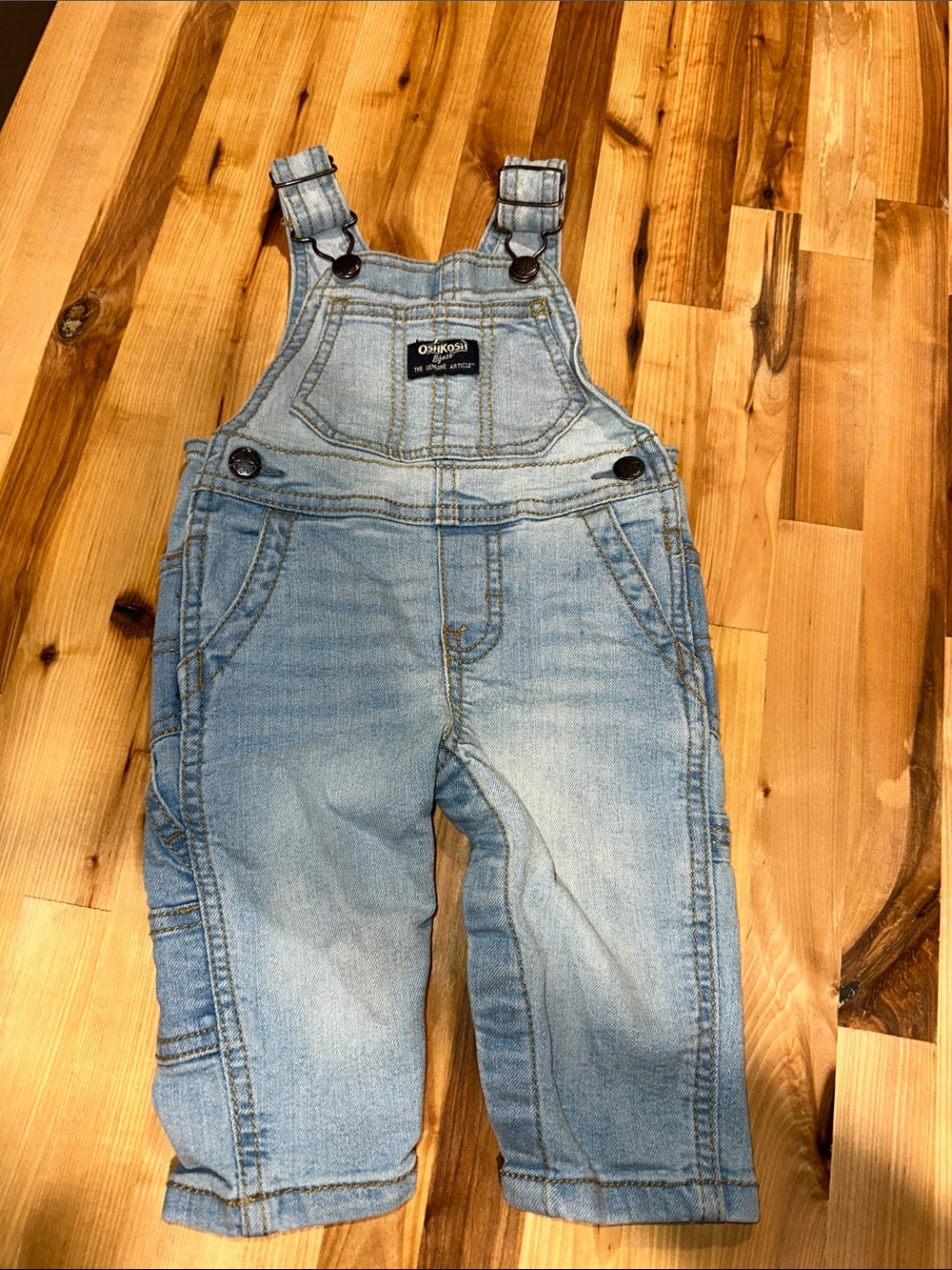 OshKosh B'gosh Light Blue Denim Kids Overalls
